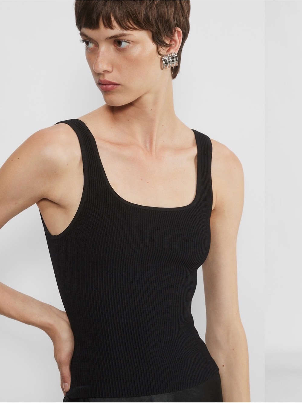 Babaton Ribbed Square-Neck Tank - Picture 11 of 11